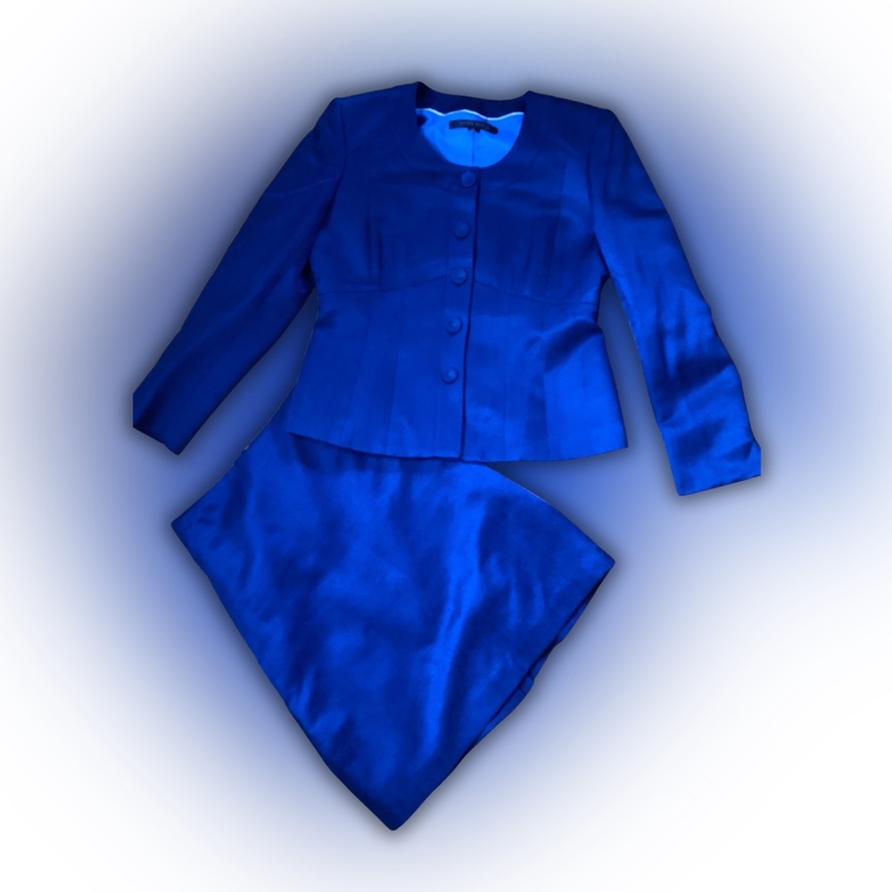 Anne Klein Royal Blue Suit
